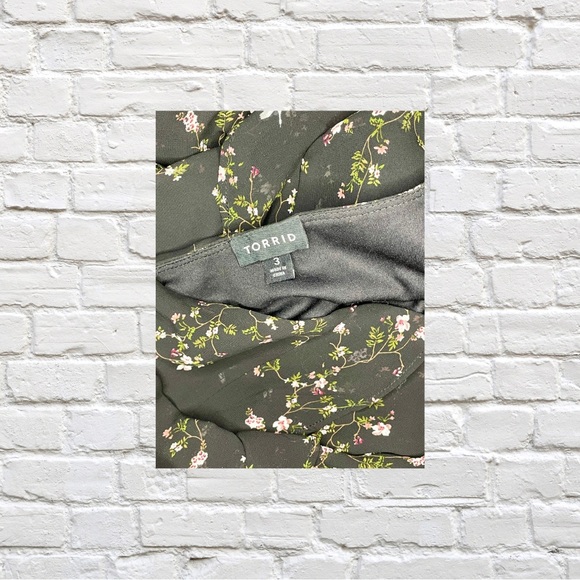 Torrid Floral Print Dresss - Picture 3 of 4